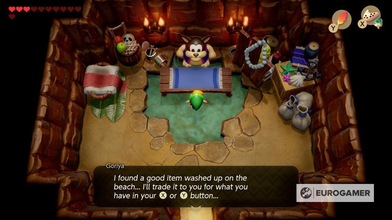 Zelda Link's Awakening trading sequence quest Where to trade the